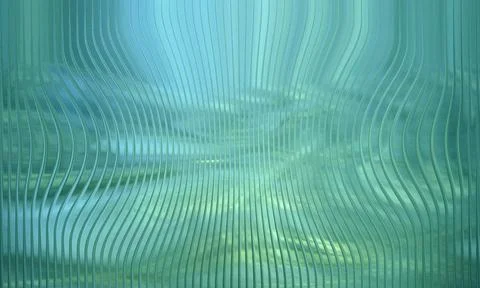 Abstract Wavy Glass Texture Background with Distorted Vertical Lines and Te.. Stock Illustration