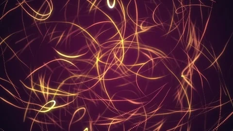 Abstract wavy golden dots background. Concept of futuristic animation. Stock Footage 112234586