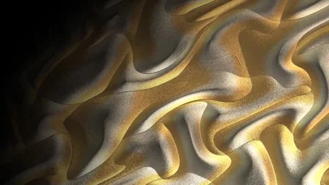 Abstract Wavy Golden Texture Moving in Soft Light Stock Footage 328299388