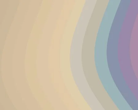Abstract wavy gradient background with beige, blue, and lavender stripes, s.. 스톡 일러스트