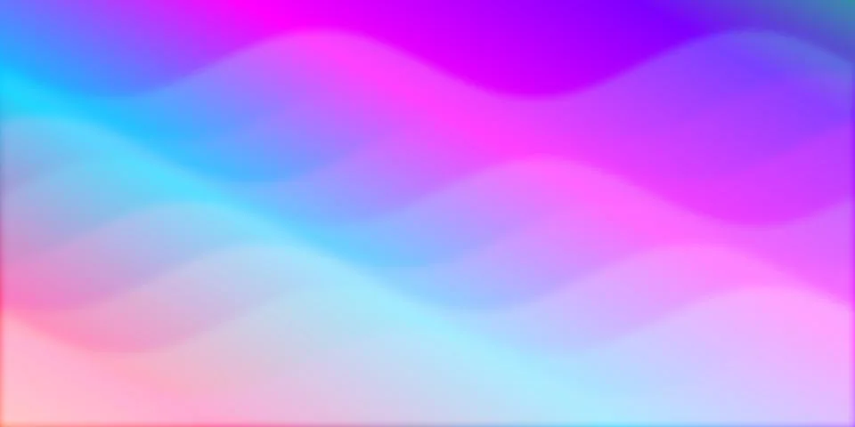 Abstract wavy gradient background with blue and purple colors Stock Illustration