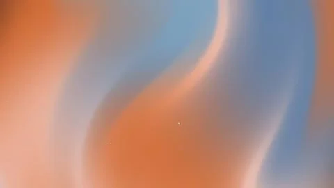 Abstract wavy gradient background with blue and orange tones inspired by po.. Stock Photos