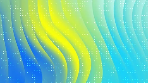 Abstract Wavy Gradient Background with Flowing Lines and Dots Stock Footage 342535000