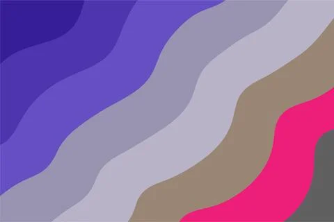 Abstract Wavy Gradient Background with Modern Color Flow Design Ilustração Stock