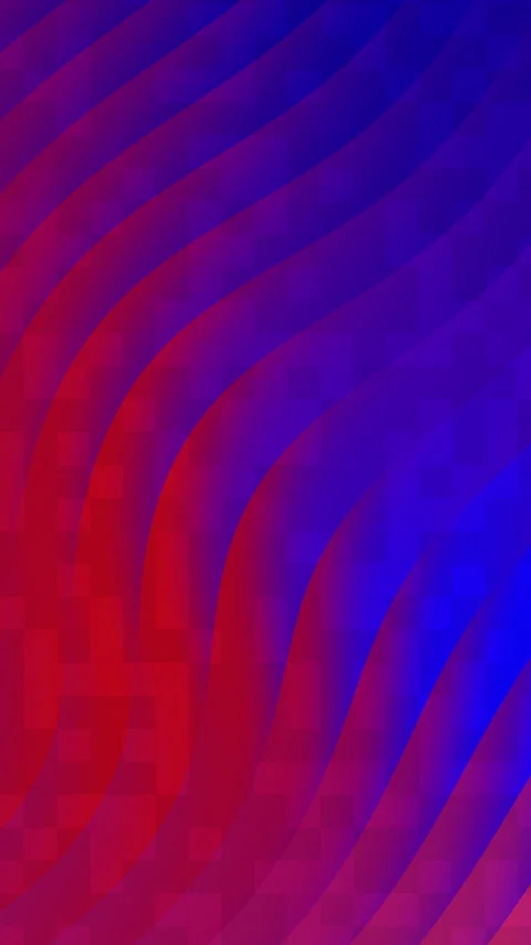 Abstract wavy gradient background with red and blue colors and geometric Video stock 339080331