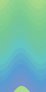 Abstract wavy gradient background with smooth flowing shapes in green, blue.. Stock Illustration