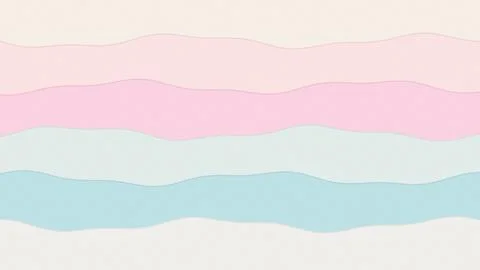 Abstract wavy gradient layers pink light blue pastel background Stock Illustration