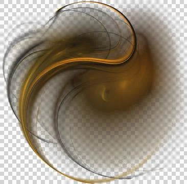 Abstract wavy graphic pattern in beige and orange colors, isolated element Stock Illustration