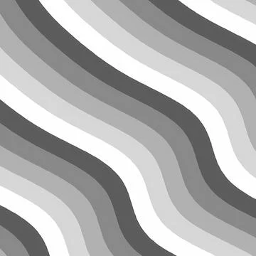 Abstract Wavy Grayscale Background with Fluid Monochrome Stripes Illustrazione stock