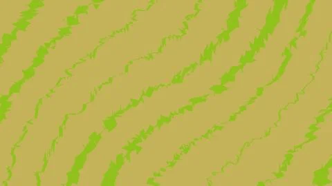 Abstract wavy green lines on a tan background Stockillustratie
