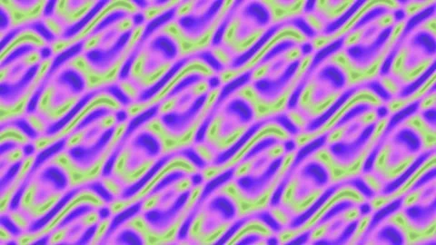 Abstract Wavy Grid Pattern in Purple and Green Stock Footage 332213594