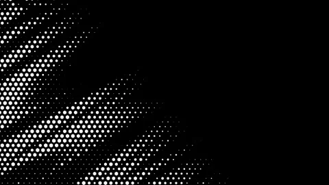 Abstract wavy hexagonal halftone fluid motion background with place for text on Stock Footage 319764329