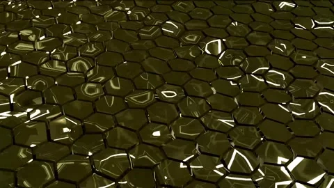 Abstract Wavy Honeycomb 01. Video stock 297868674