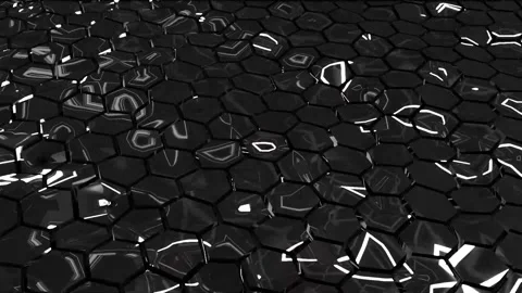 Abstract Wavy Honeycomb 02. Stock Footage 297868685
