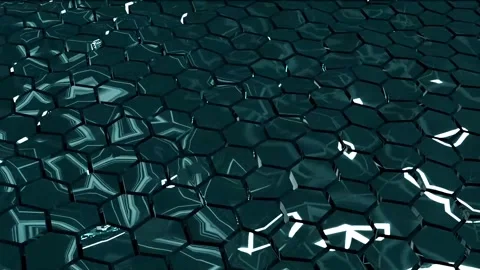 Abstract Wavy Honeycomb Stock Footage 245340177