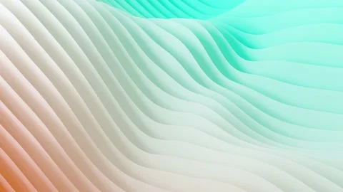 Abstract wavy layers in blue pink gradient color background. Looped 4k video. Stock Footage 234894315