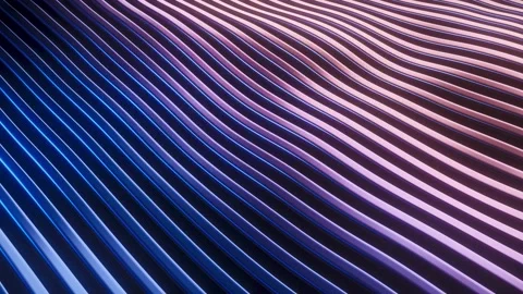 Abstract wavy layers in blue pink gradient color background. Looped 4k video. 스톡 동영상 234894434