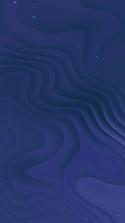 Abstract Wavy Layers Dark Blue Background with Small Stars Stock Footage 338050007