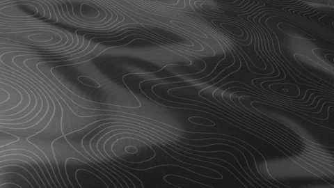 Abstract wavy line animation, animated abstract topology background Stock Footage 302550600