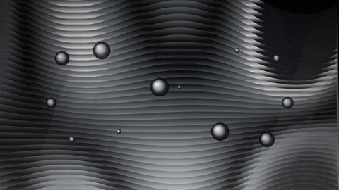 Abstract wavy line background texture flow ripple effect gray monochrome pa.. Stock Footage 344248810
