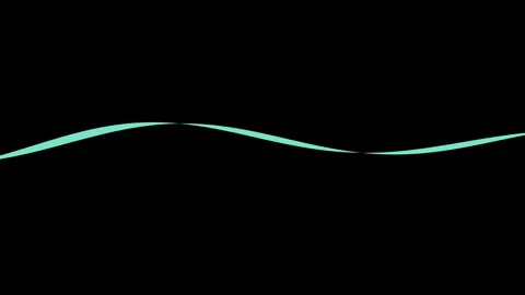Abstract Wavy Line on Black Background. Stock Footage 339154999
