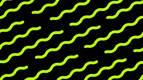 Abstract wavy line  colored shapes. Computer generated loop animation Stock Footage 155418919