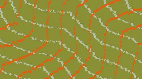 Abstract wavy line pattern in olive orange and grey Stock Illustration