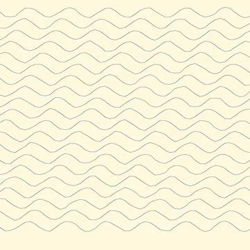 Abstract wavy line pattern on a soft cream background for minimal graphic d.. Stock Illustration