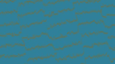 Abstract wavy line pattern on a solid blue background Stock Illustration