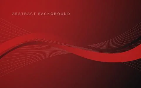 Abstract Wavy Line Technology Background Stock Illustration