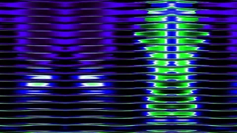 Abstract Wavy Lines Animation – Hypnotic Neon Motion Vidéo 333718527
