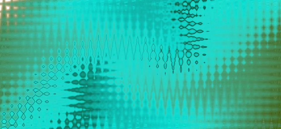 Abstract wavy lines background with cool blue and green gradient colors for.. Stock Illustration
