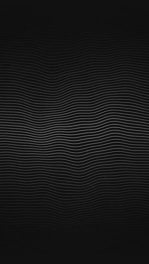 Abstract Wavy Lines Background - Dark Op Art Pattern Stock Footage 347695658