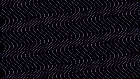 Abstract wavy lines background loop, smooth dark blue and purple pattern Stock Footage 342523702