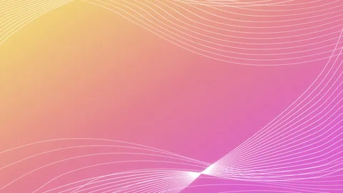 Abstract wavy lines background looped animation. bright red and orange gradient Stock Footage 199130084