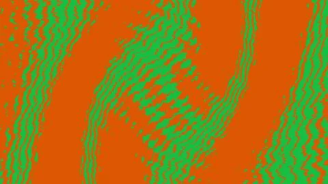 Abstract wavy lines background with orange and green colors Stock Illustration