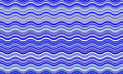 Abstract wavy lines background in shades of blue.  Perfect for website banner Stock Illustration