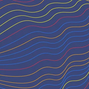 Abstract wavy lines background. Vector. 스톡 일러스트