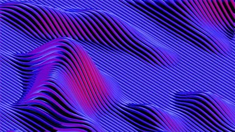 Abstract wavy lines in blue and red creating a dynamic pattern.. Stock Illustration