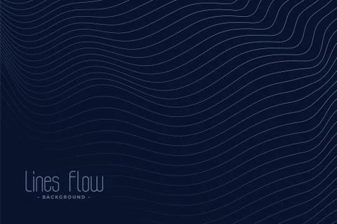 Abstract wavy lines dark background Stock Illustration