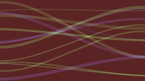 Abstract wavy lines flowing across a deep maroon background with subtle ill.. Stock Illustration