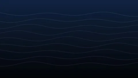 Abstract wavy lines flowing on a dark blue gradient background Stock Footage 336351928