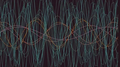 Abstract wavy lines flowing pattern background for motion graphics Stock Footage 340378907