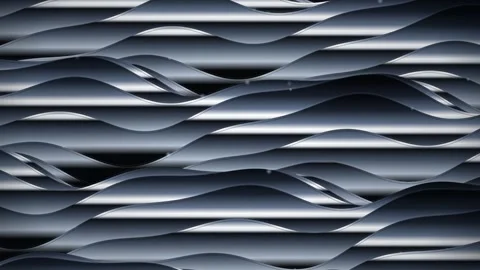 Abstract wavy lines form a flowing background with subtle light effects and.. Stock Footage 345574088