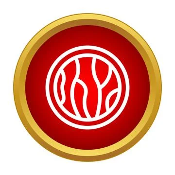 Abstract wavy lines forming circle icon design Stock Illustration