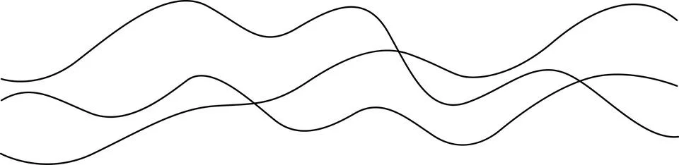 Abstract wavy lines forming a complex and intricate pattern on a white back.. 스톡 일러스트