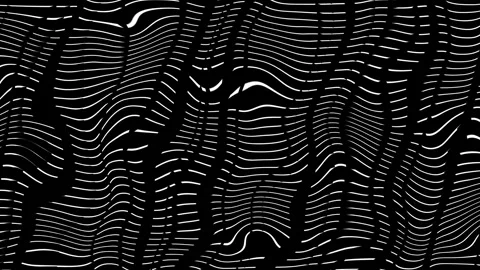 Abstract wavy lines forming optical illusion-like flowing pattern with high.. Stock Footage 334761495