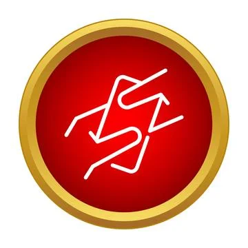 Abstract wavy lines forming a simple symbol Stock Illustration