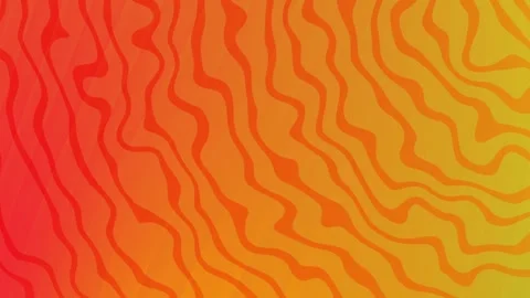 Abstract Wavy Lines Gradient Background Animation with Red, Orange, and Yellow C Stock Footage 308627899