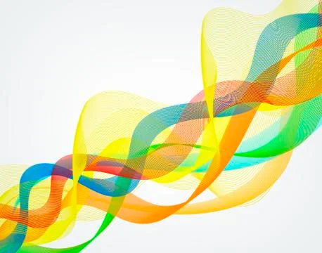 Abstract wavy lines graphic Stock Illustration
